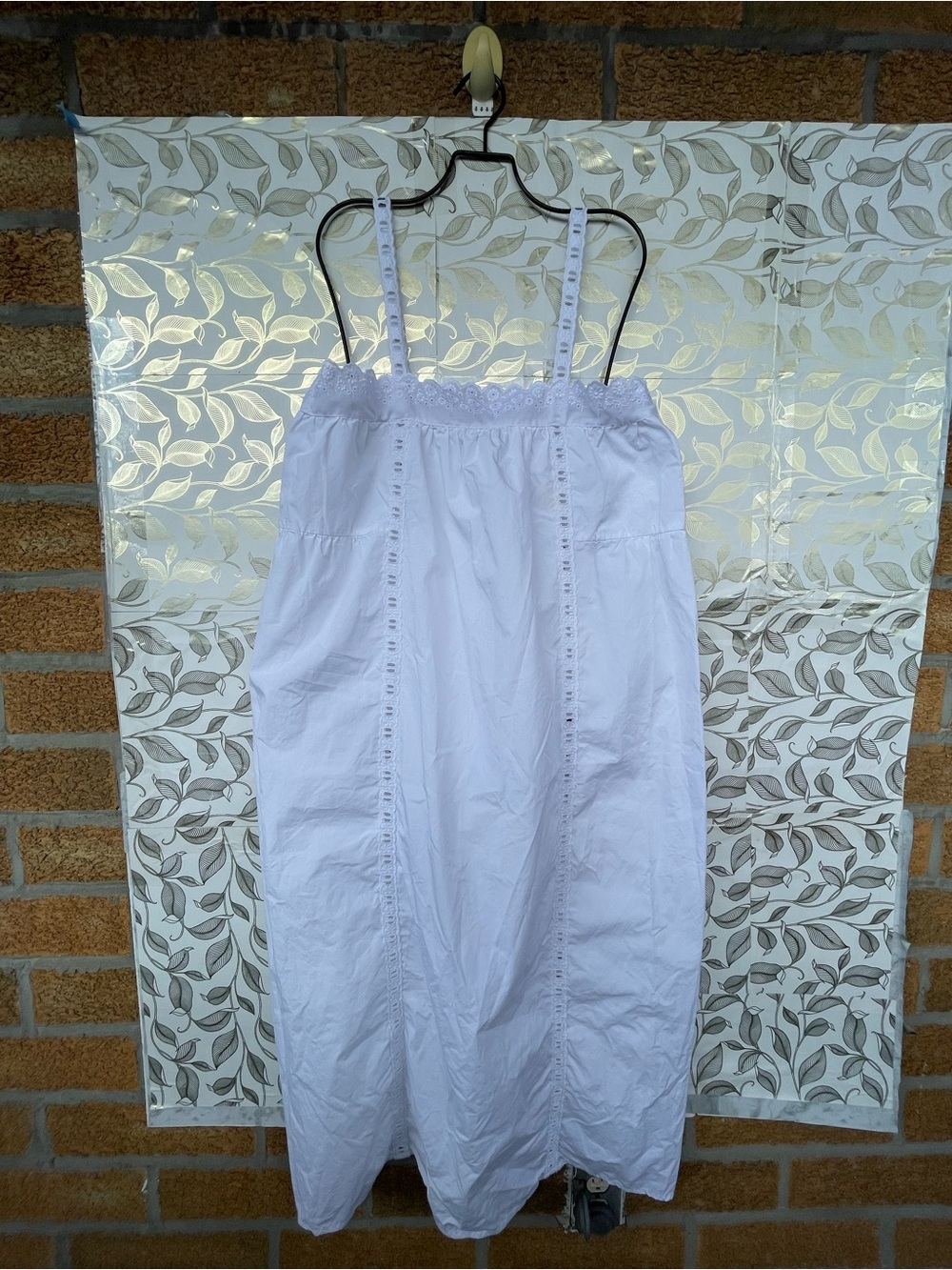 Laneway The Label Eyelet Lace Midi Dress White XS Whimsical Cottagecore - Picture 8 of 16